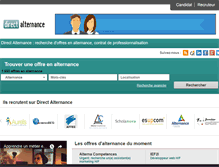 Tablet Screenshot of directalternance.com
